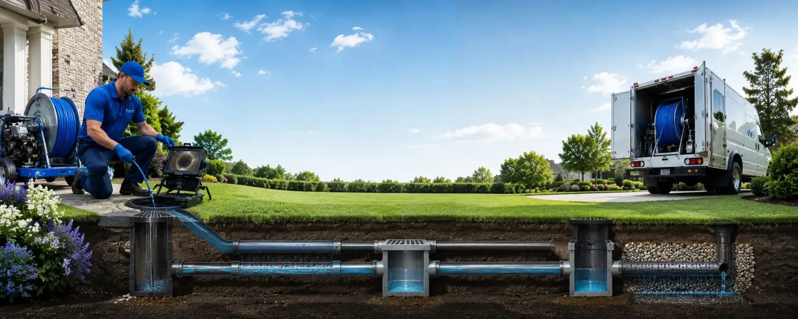 Outdoor drain cleaning information for Perkinston, MS